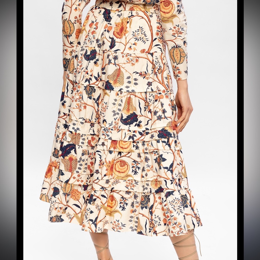 Ulla Johnson Multicolor Floral A-Line Skirt